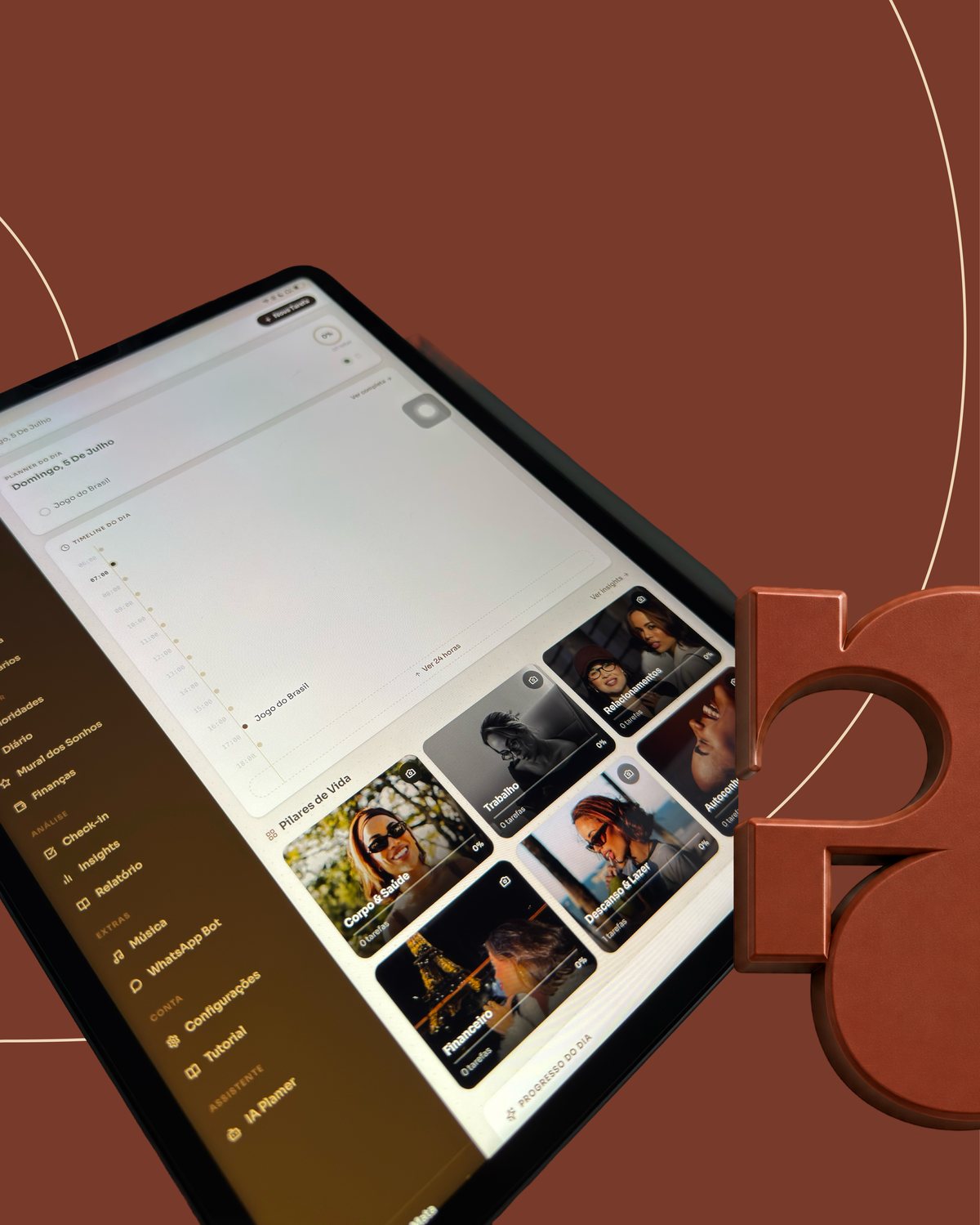 Planner no tablet
